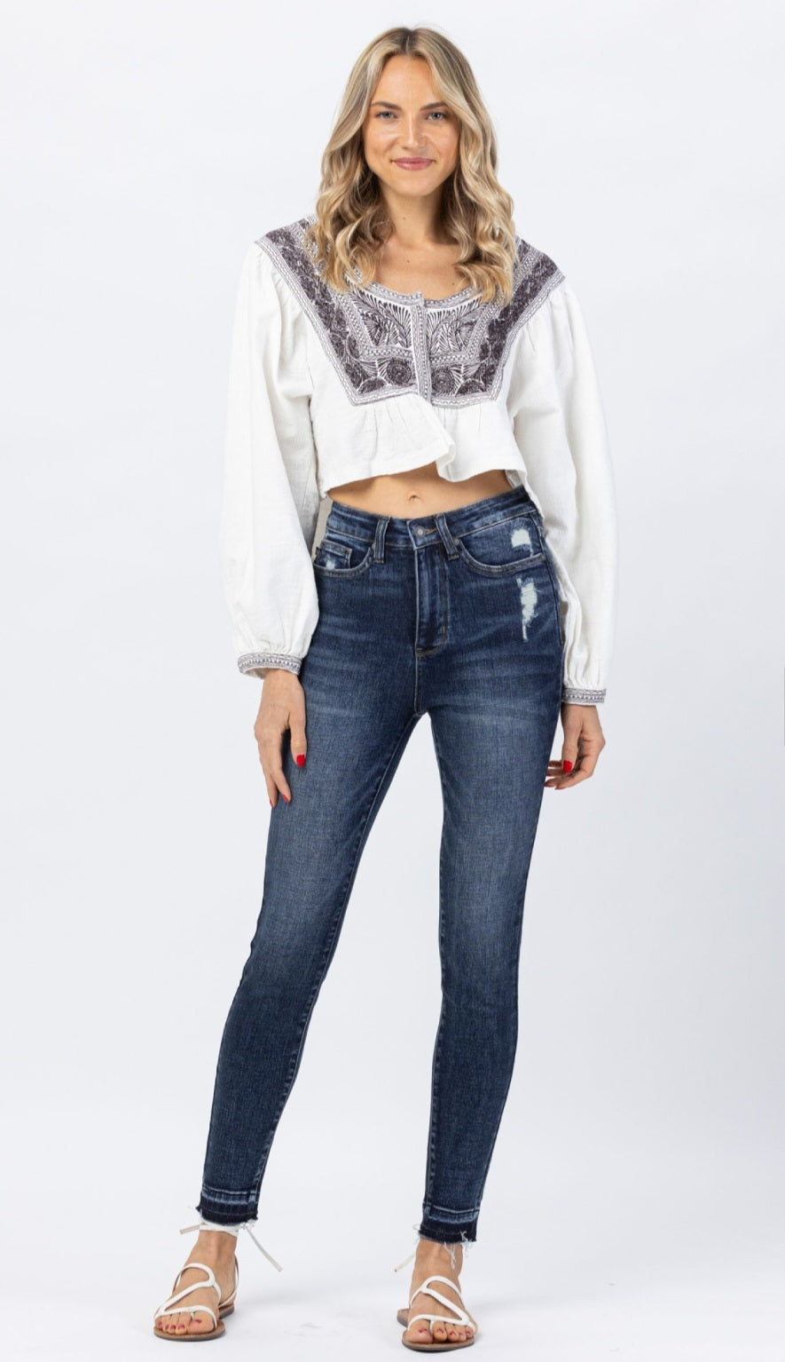 Judy Blue Tummy Control Skinny Jean- Dark Wash