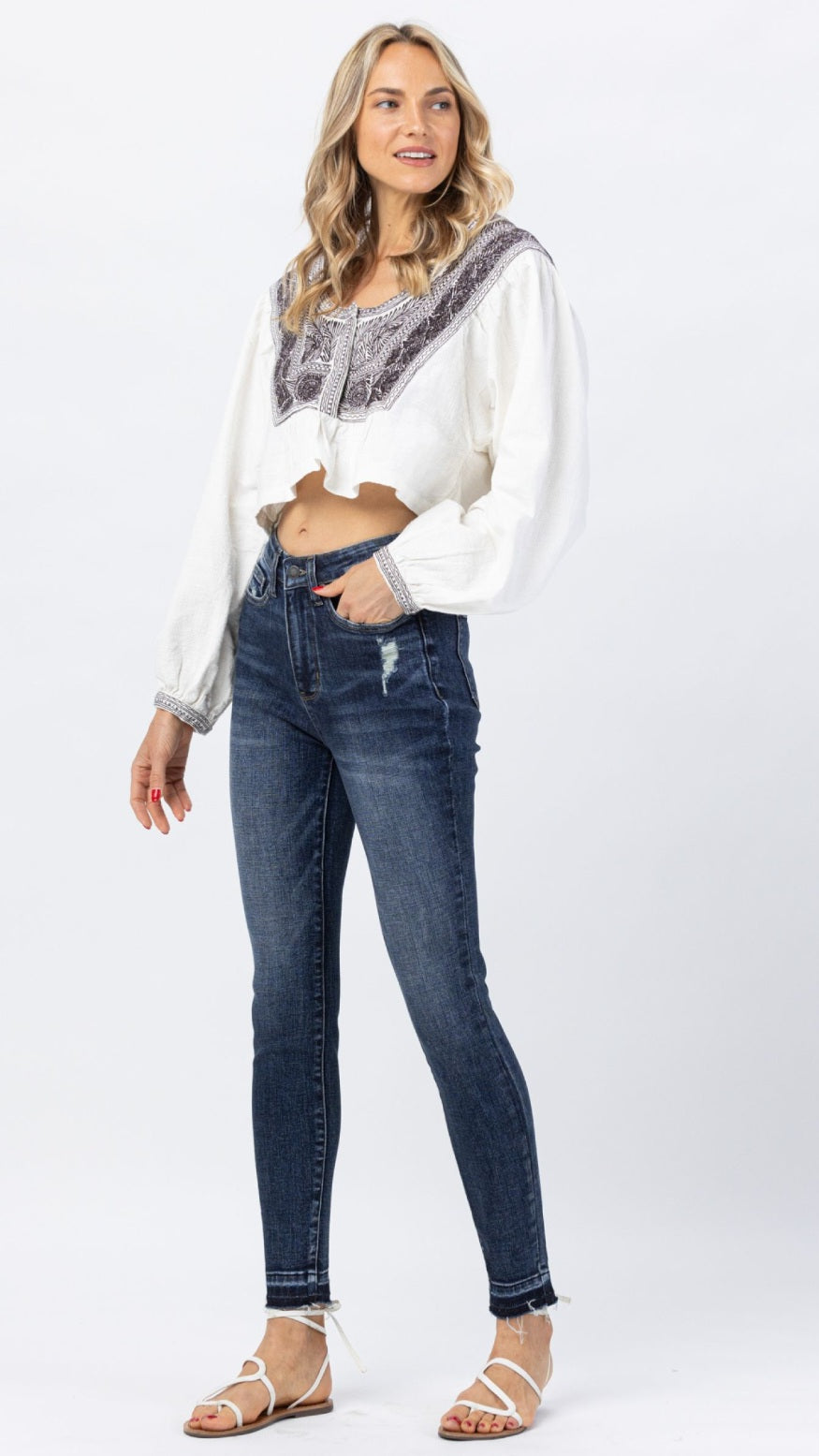Judy Blue Tummy Control Skinny Jean- Dark Wash