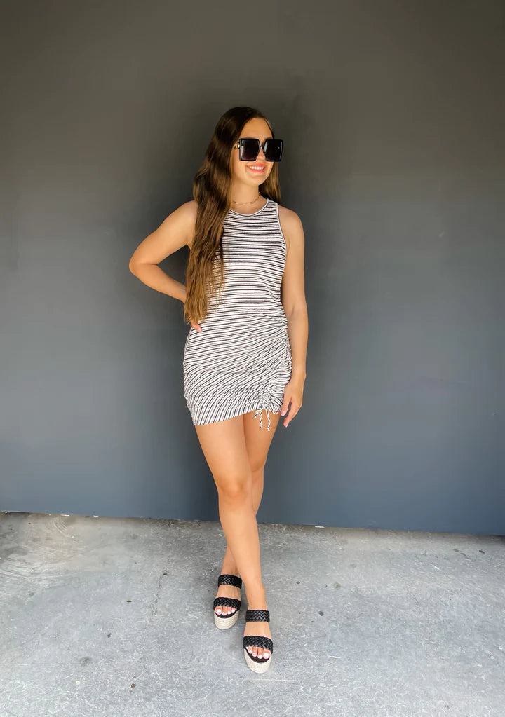Striped Bodycon Dress  Posh Couture Co