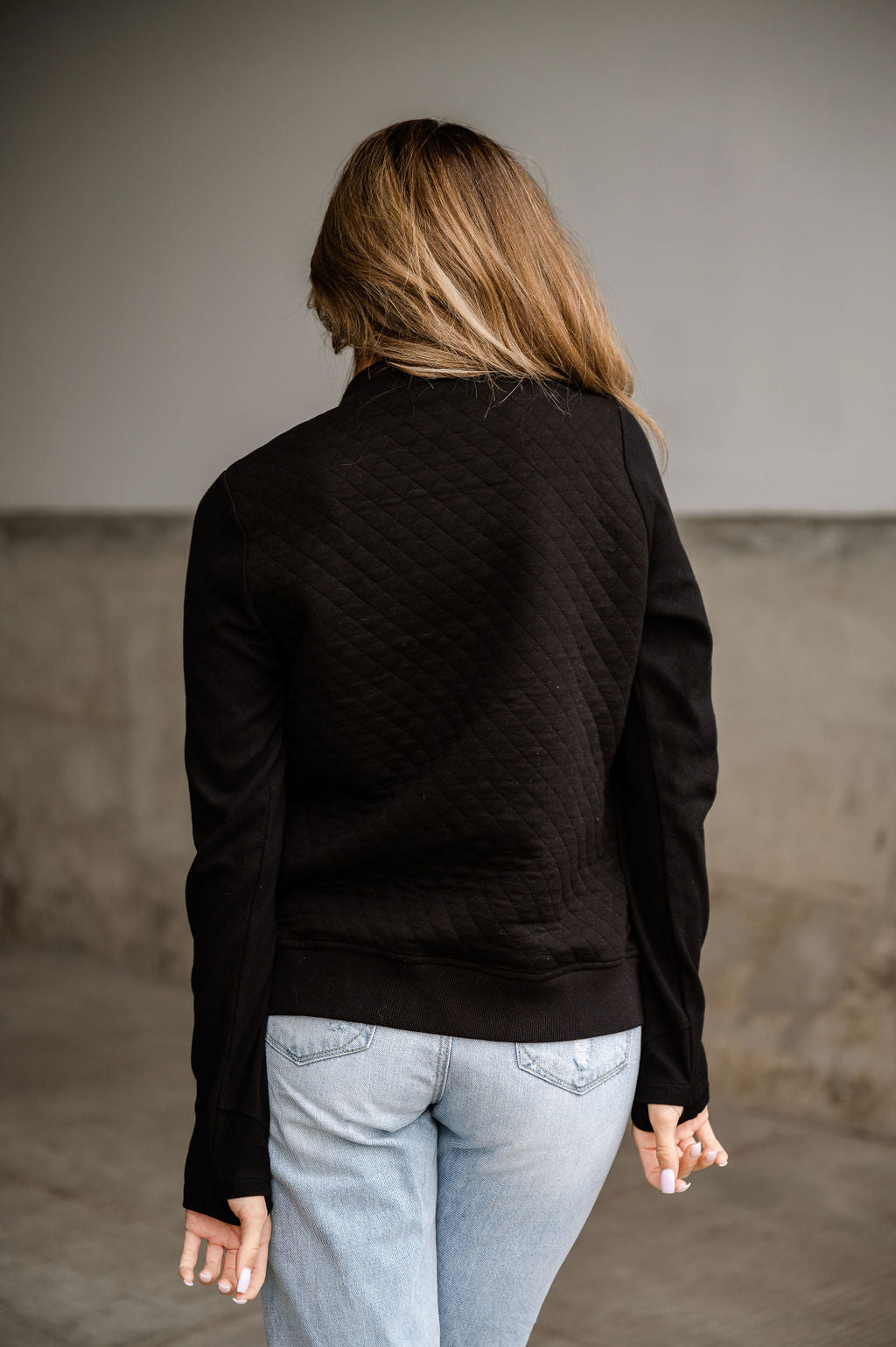 Ampersand Quilted Bomber Jacket