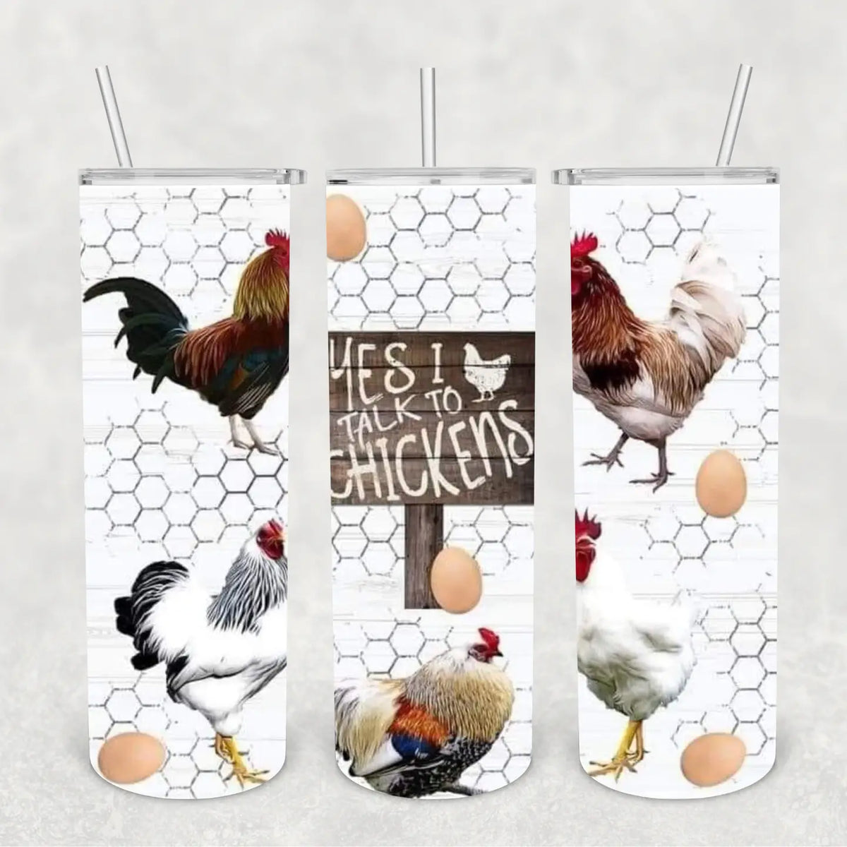 Yes I Talk To Chickens Tumbler