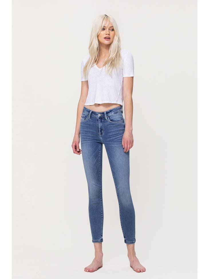Flying Monkey Mid Rise Crop Jean