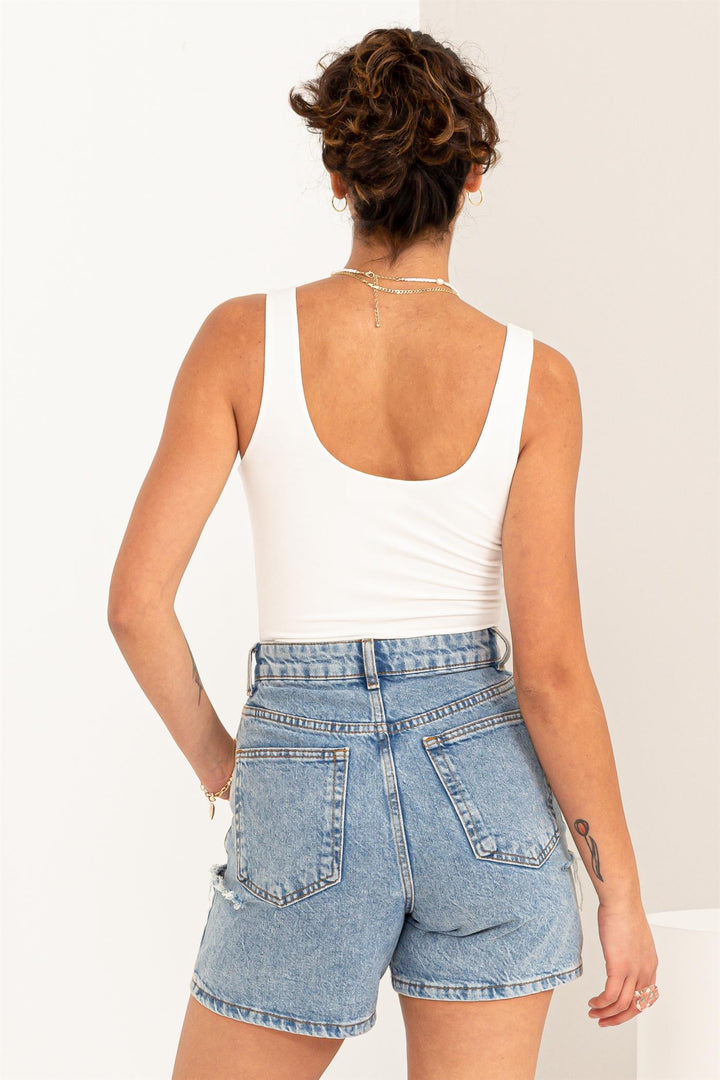 Scoop Neck Tank Bodysuit