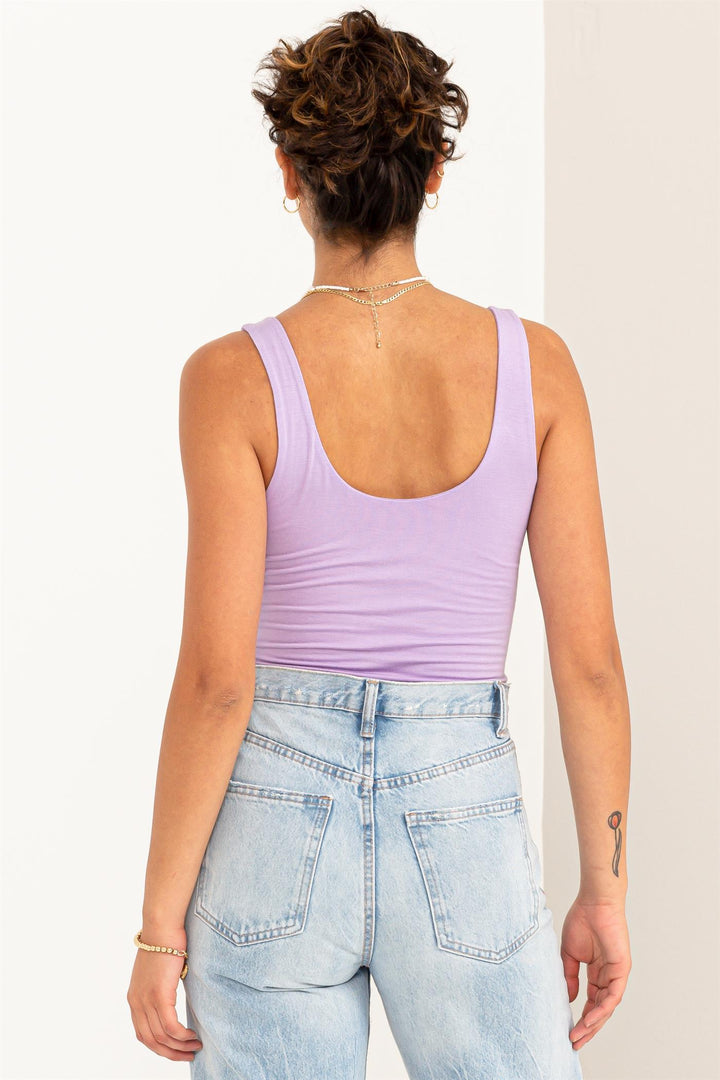 Scoop Neck Tank Bodysuit