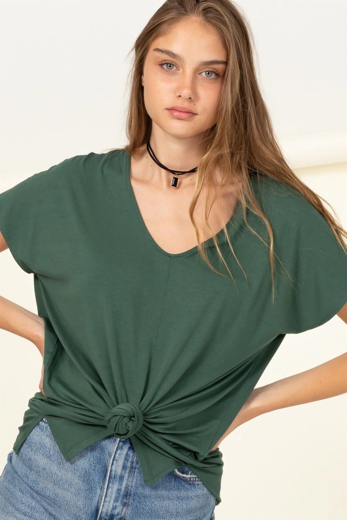Chic Oversized Short Sleeve Top