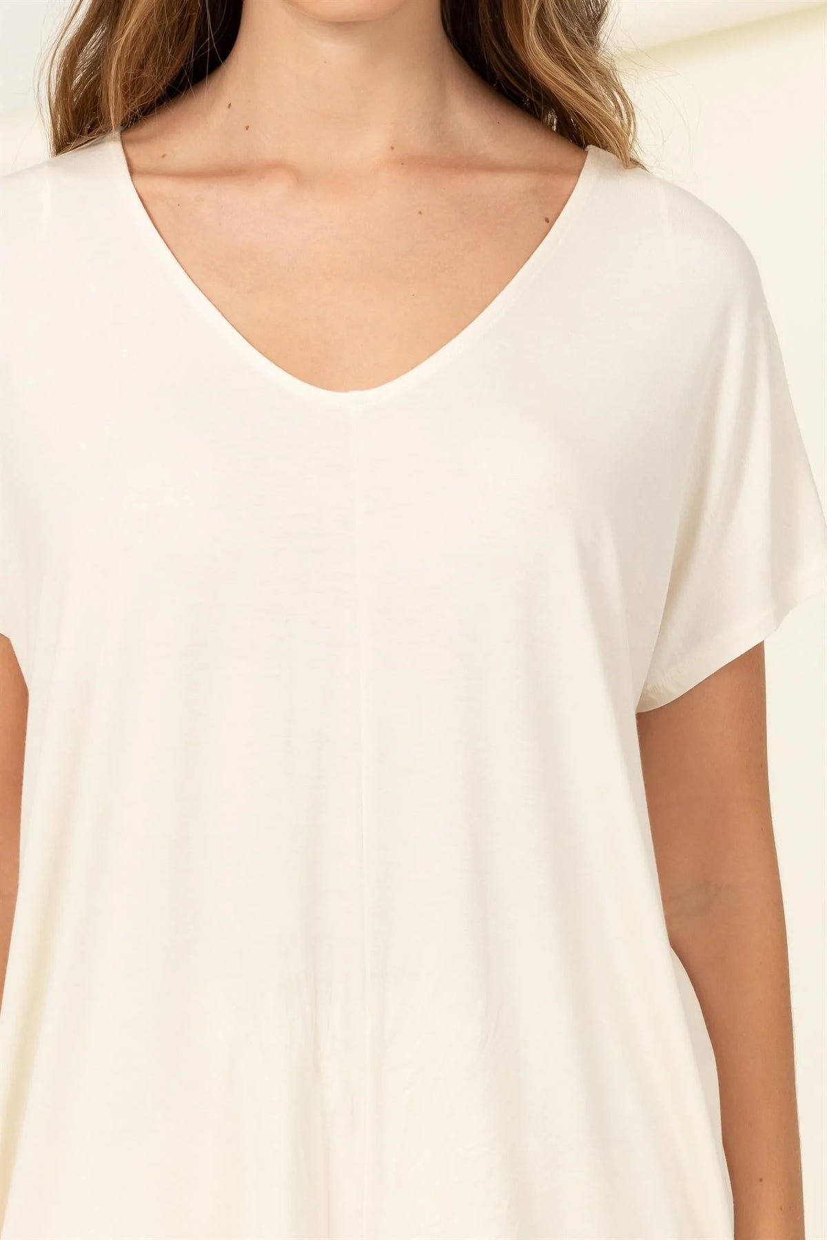 Chic Oversized Short Sleeve Top