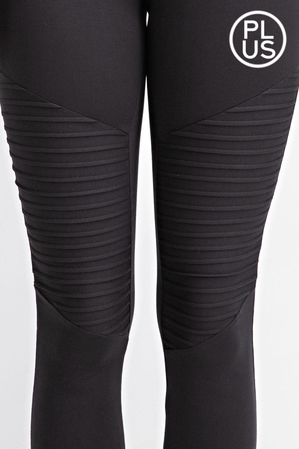 Moto Knee Leggings - Curvy