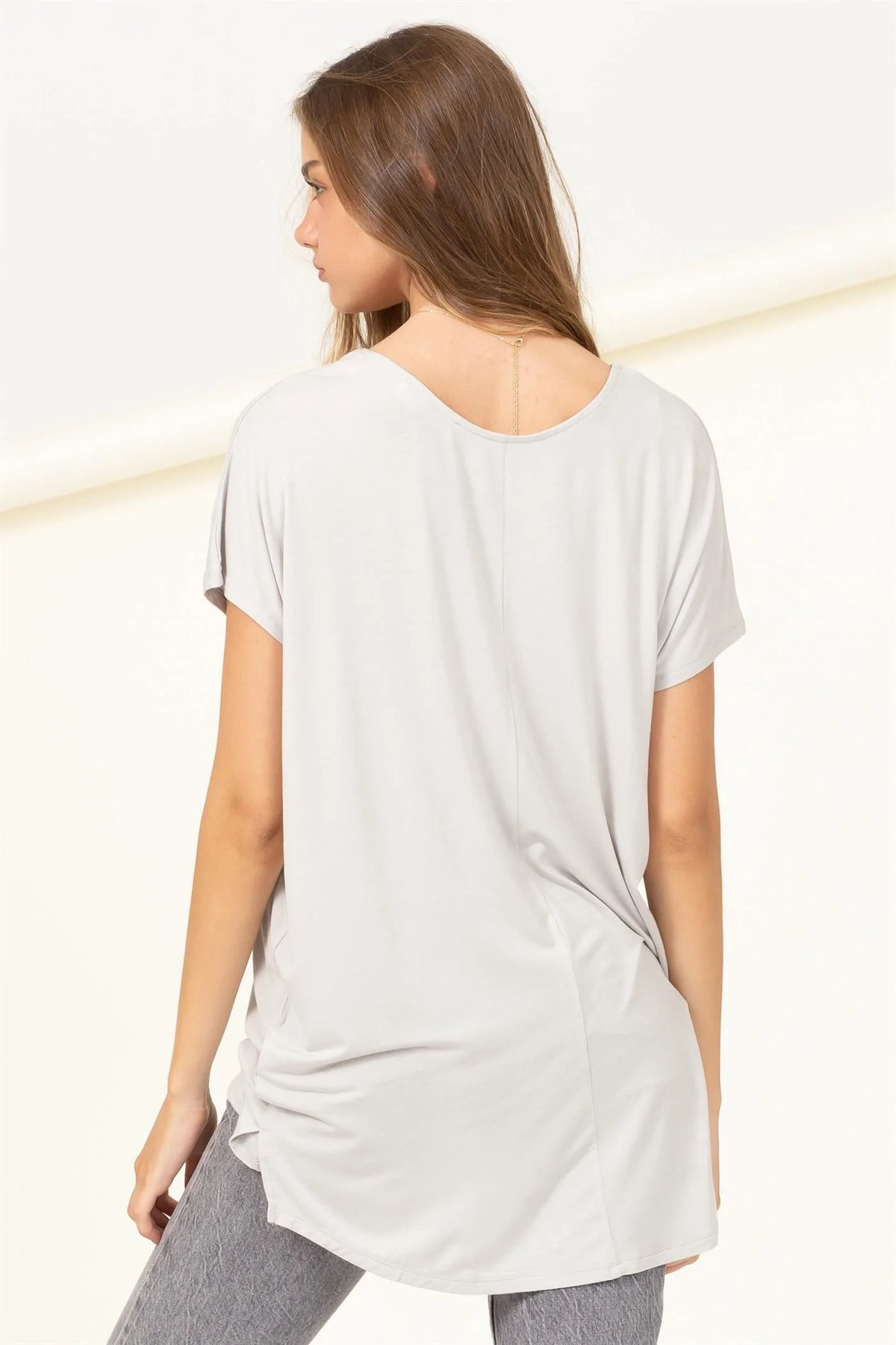 Chic Oversized Short Sleeve Top