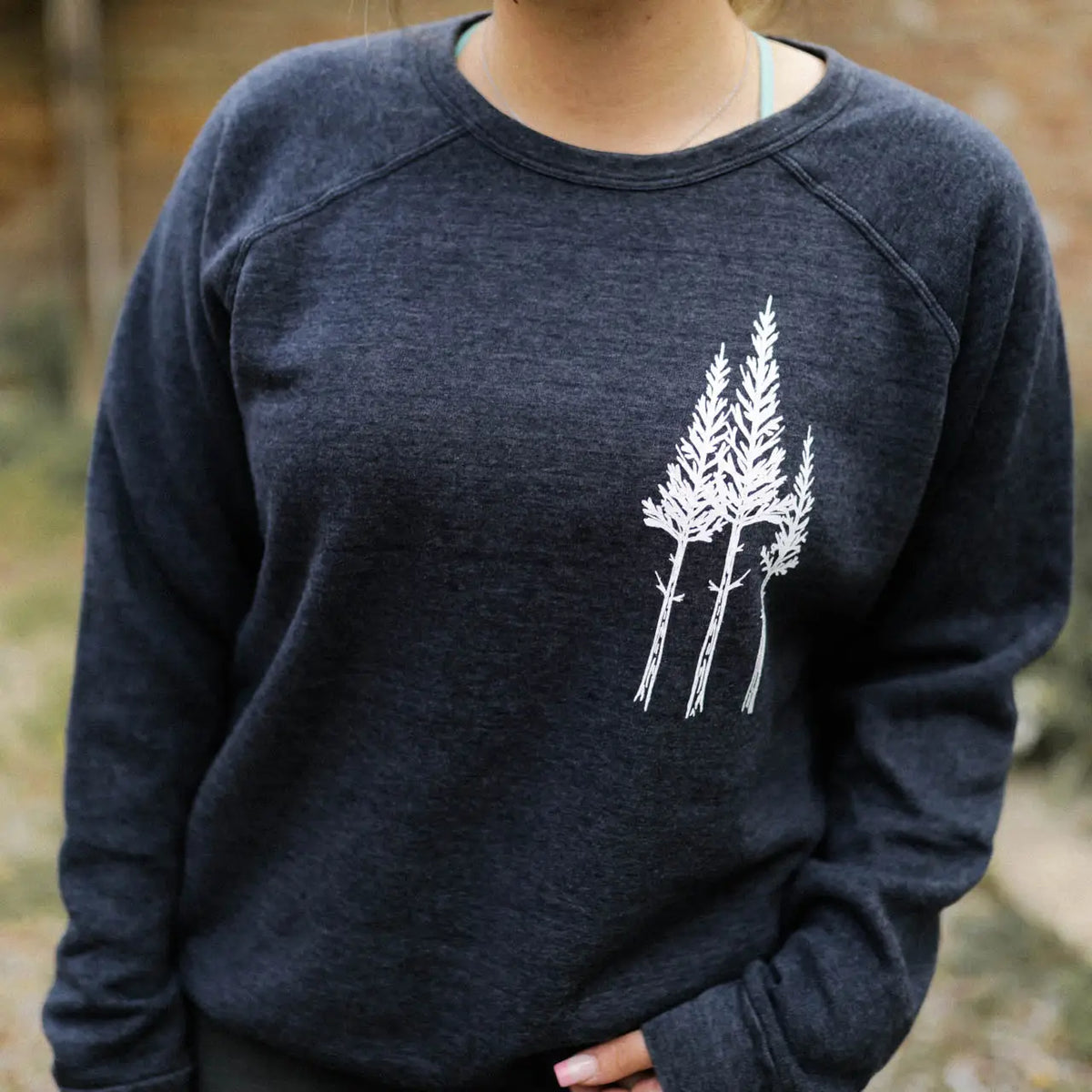 Rustic Three Tree Crewneck