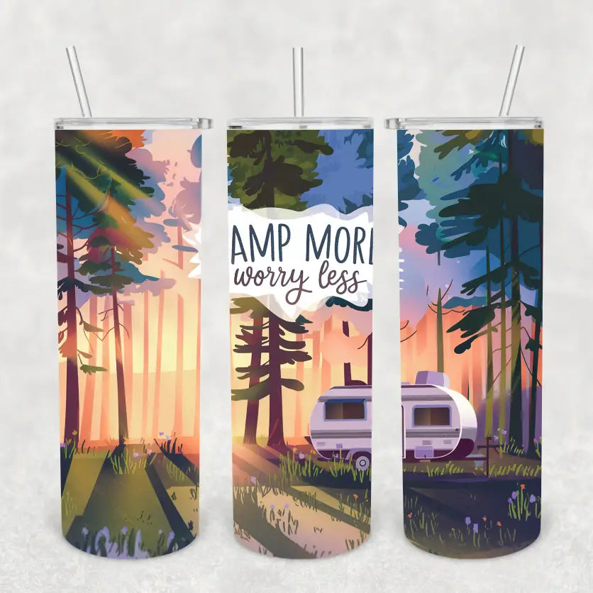 Camp More Worry Less Tumbler