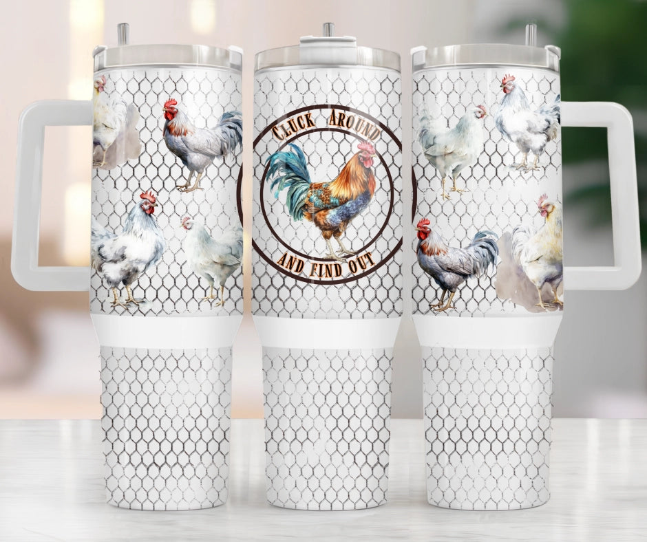Cluck Around Tumbler 40 oz