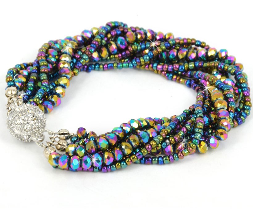 Crystal Magnet Bracelet-Multicolor